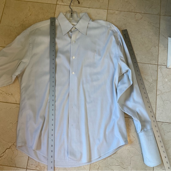 Craig Taylor Dress Shirt, French Cuffs, Luxury Designer and Fabric, Size 16.5 R - Picture 4 of 10